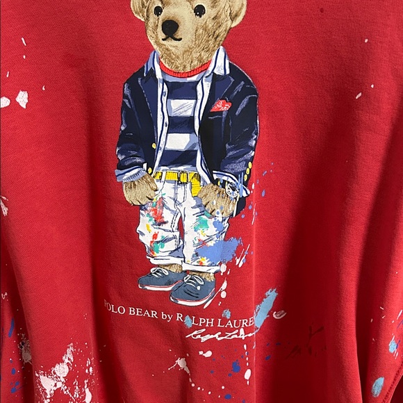 Polo Ralph Lauren Red Bear Sweatshirt - Picture 3 of 3
